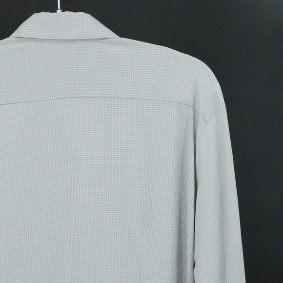 Mizzen + Main Shirt Mens 2XL Trim Fit Gray Spinnaker Collection Button Up USA - Picture 10 of 16